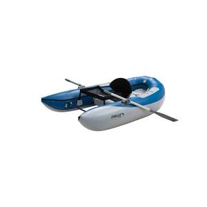 Outcast Fish Cat Scout IGS Pontoon Boat - Blue/Gray