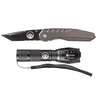 Outfitters Eighty Six Flashlight and Knife Set - Black