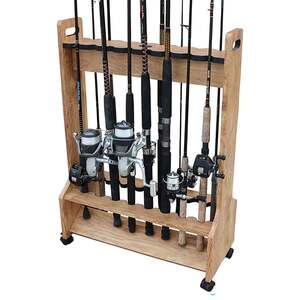 Rush Creek Creations 16 Rod Double Sided Rolling Rod Rack