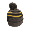 Rustic Ridge Men's Knit Beanie Pomp Hat - Black One size fits most