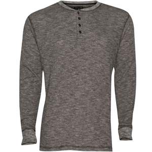Rustic Ridge Men's Thermal Henley Long Sleeve Shirt