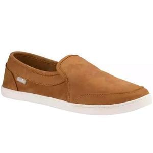 Sanuk Women's Pair O Dice Leather Casual Shoes - Tobacco Brown - Size 8