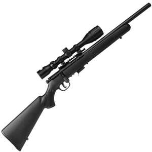 Savage Arms 93R17 FV-SR w/Scope Matte Black Bolt Action Rifle - 17 HMR - 16.5in