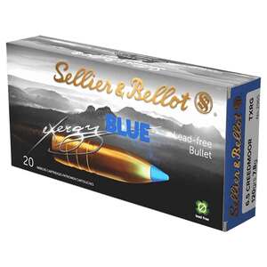Sellier & Bellot Exergy Blue 6.5 Creedmoor 120gr HP Rifle Ammo - 20 Rounds