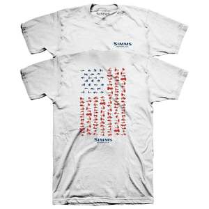 Simms Men's USA Flies Short Sleeve Shirt