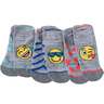 Sof Sole Women's Emoji Sport Lites 3 Packs Socks - Gray M