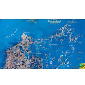 Standard Mapping Louisiana Marsh / Bayou Biloxi Map