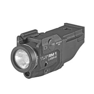 Streamlight TLR RM 1 Long Gun Rail Mounted Tactical Weapon Light With Red Laser - Black