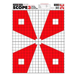 Thompson Target Scope 3 Paper Alignment Sight-In Shooting Target - 1 Pack