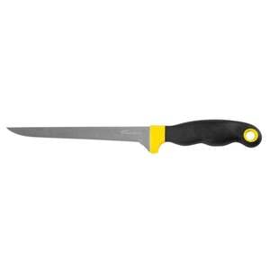 Tsunami Fillet Knife With Sheath - Black/Yellow, 7in