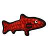 Tuffy Ocean Trout Red Plush Dog Toy - Red