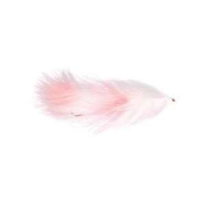 Umpqua Articulated Flesh Streamer Fly - White/Pink, Size 10, 1Pk