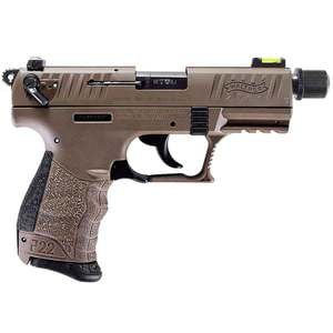 Walther P22 Q Threaded Barrel 22 Long Rifle 3.42in FDE/Black Pistol - 10+1 Rounds