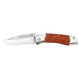 Winchester 3-Inch Fine Edge Shaped Wood Folder Knife