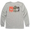 Carhartt Boys' Long Sleeve Crewneck Shirt - Grey Heather - S - Grey Heather S