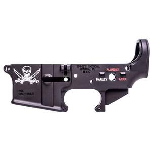 Spikes Tactical Calico Jack Black Anodized with Color Fill Stripped Lower Rifle Receiver